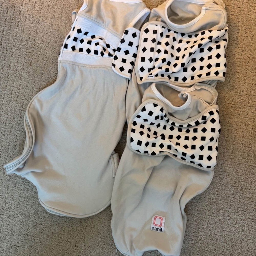 Nanit Cream Baby Swaddle Set